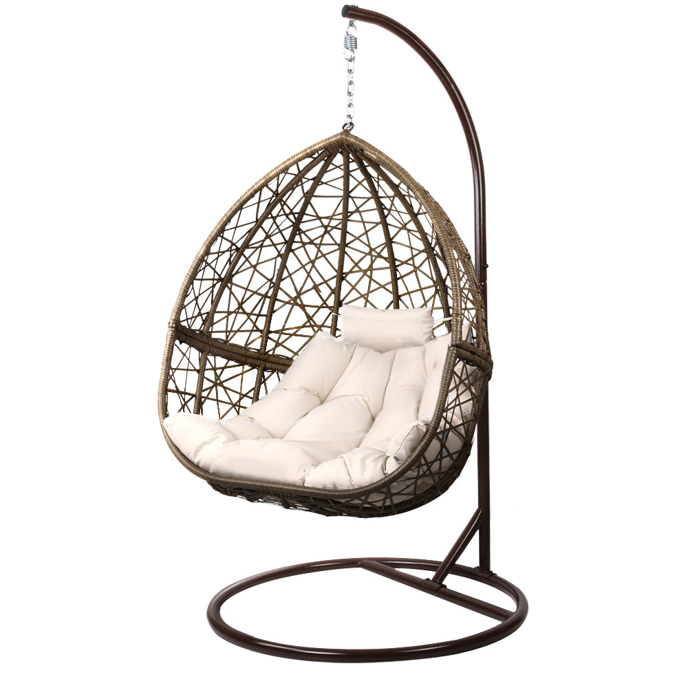 Luna Cocoon Egg Swing Chair - Latte