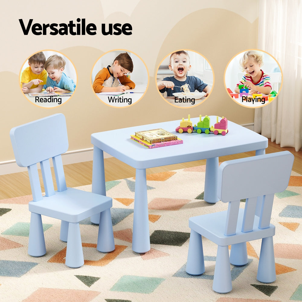 Korra Kids Table and Chairs - Blue