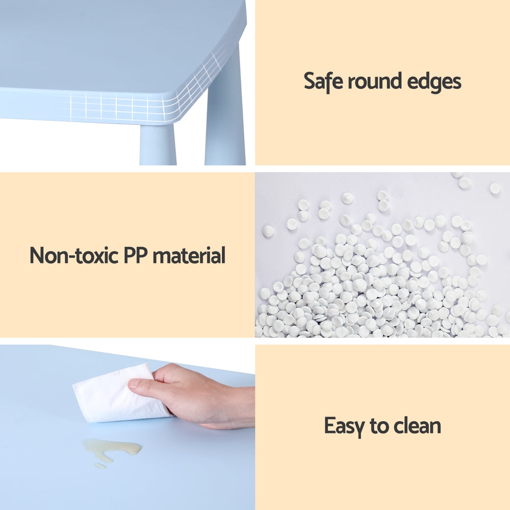 Korra Kids Table and Chairs - Blue