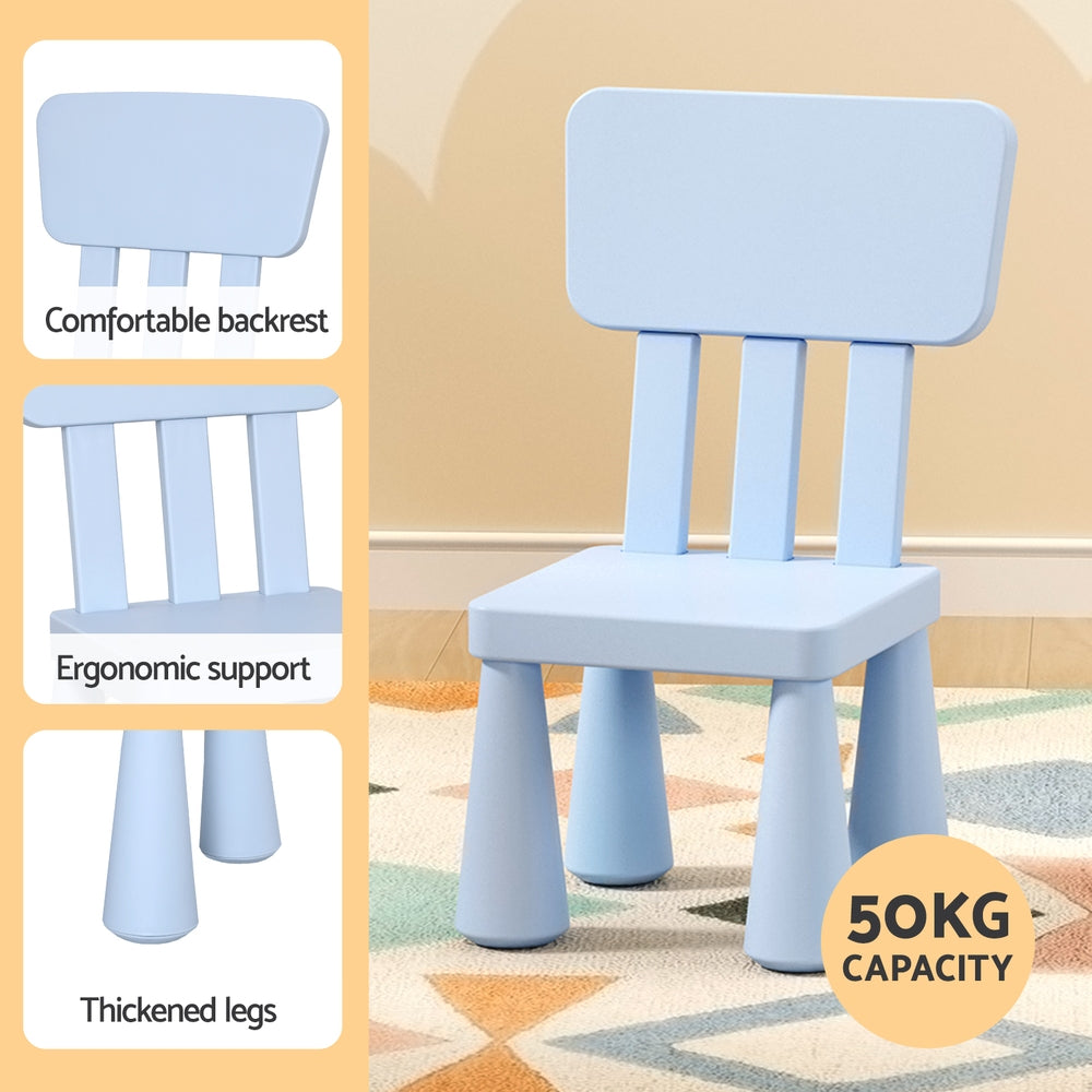 Korra Kids Table and Chairs - Blue