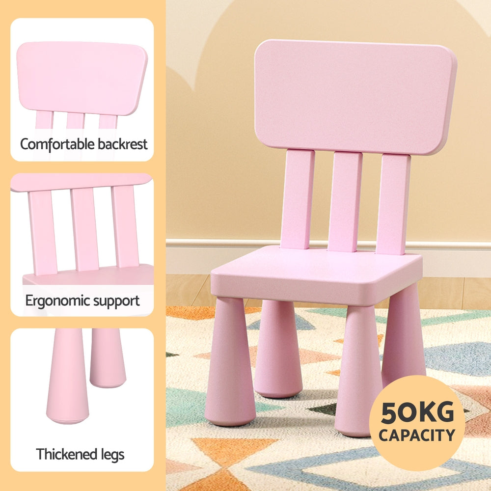 Korra Kids Table and Chairs - Pink