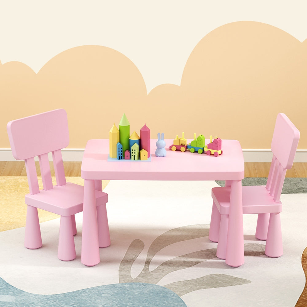 Korra Kids Table and Chairs - Pink