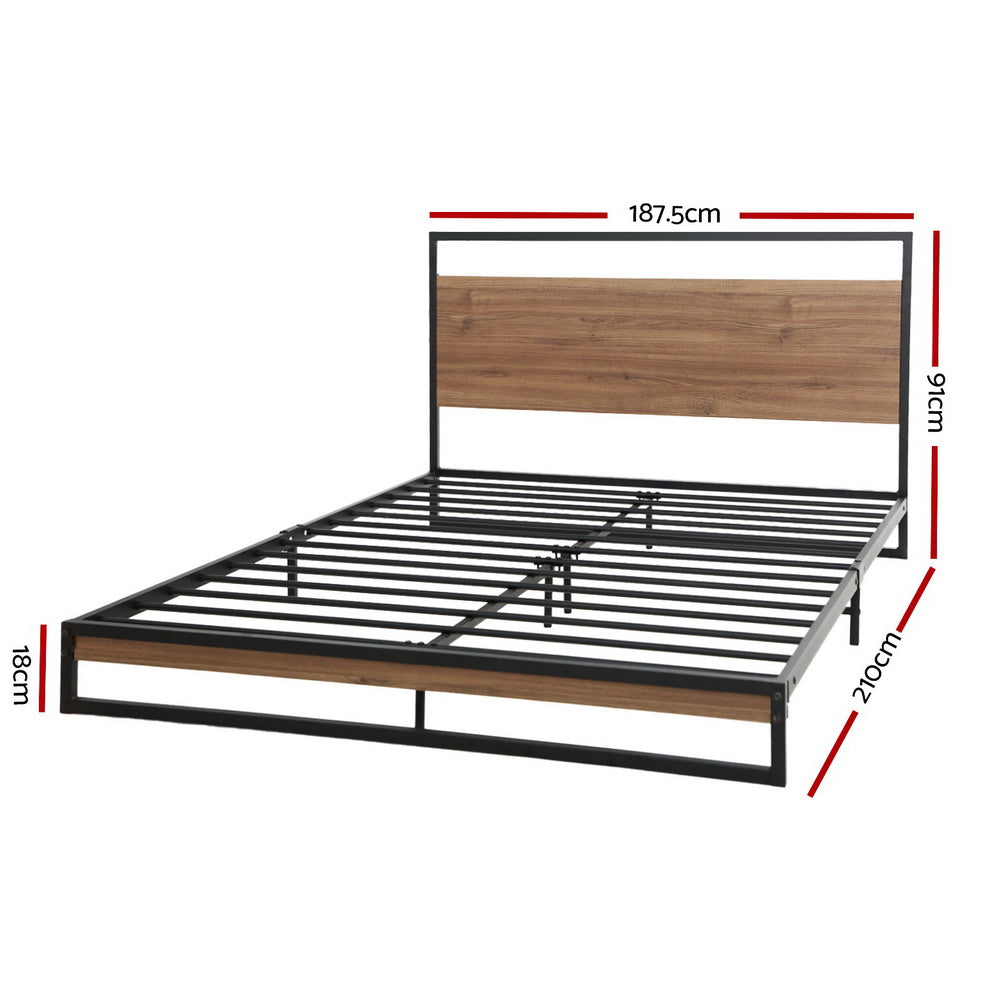 Korra Bed Frame King Size Metal Frame DANE