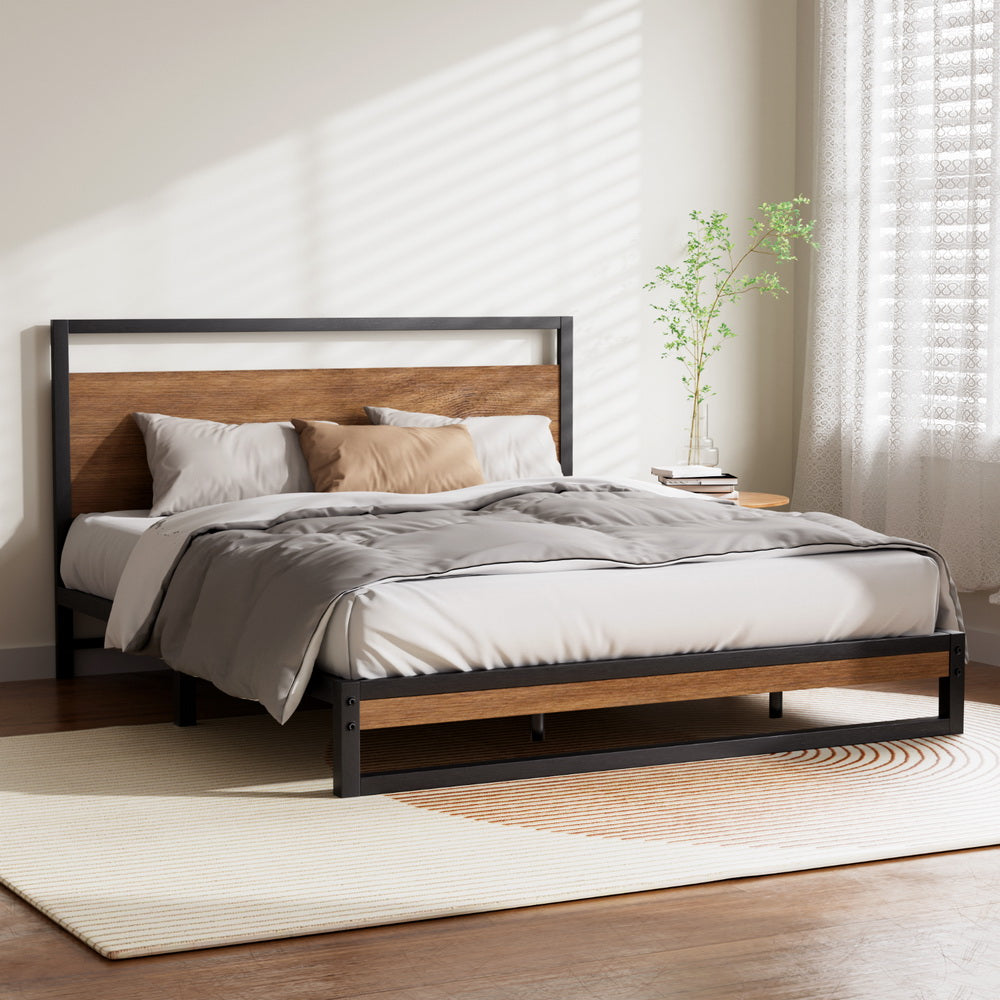 Korra Bed Frame Queen Size Metal Frame DANE