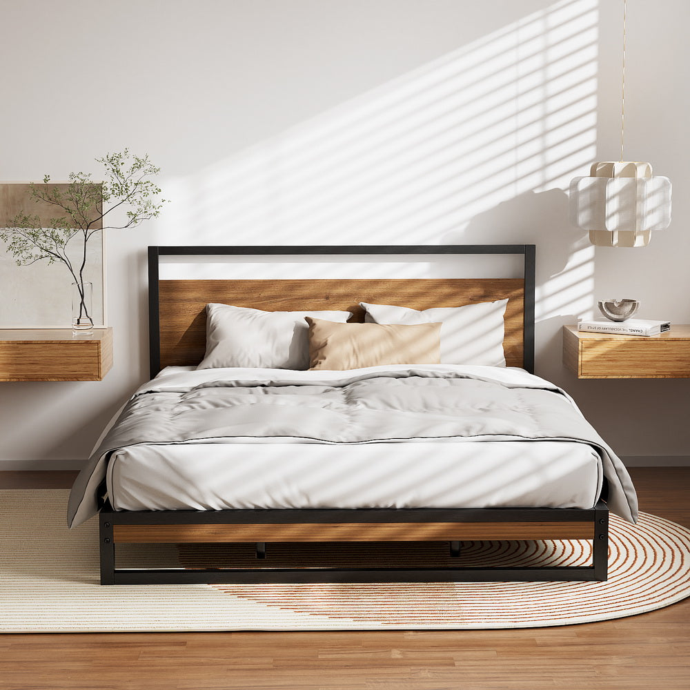 Korra Bed Frame Queen Size Metal Frame DANE