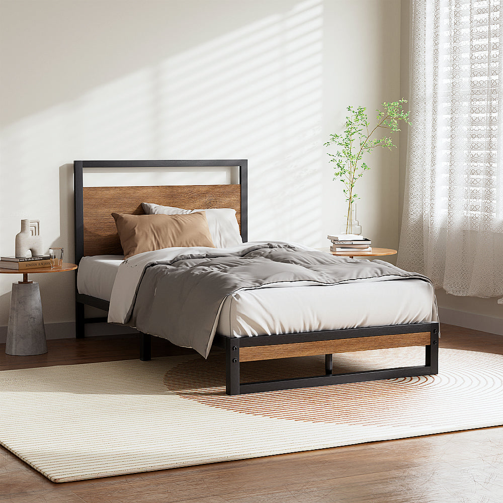 Korra Bed Frame Single Size Metal Bed Frame DANE