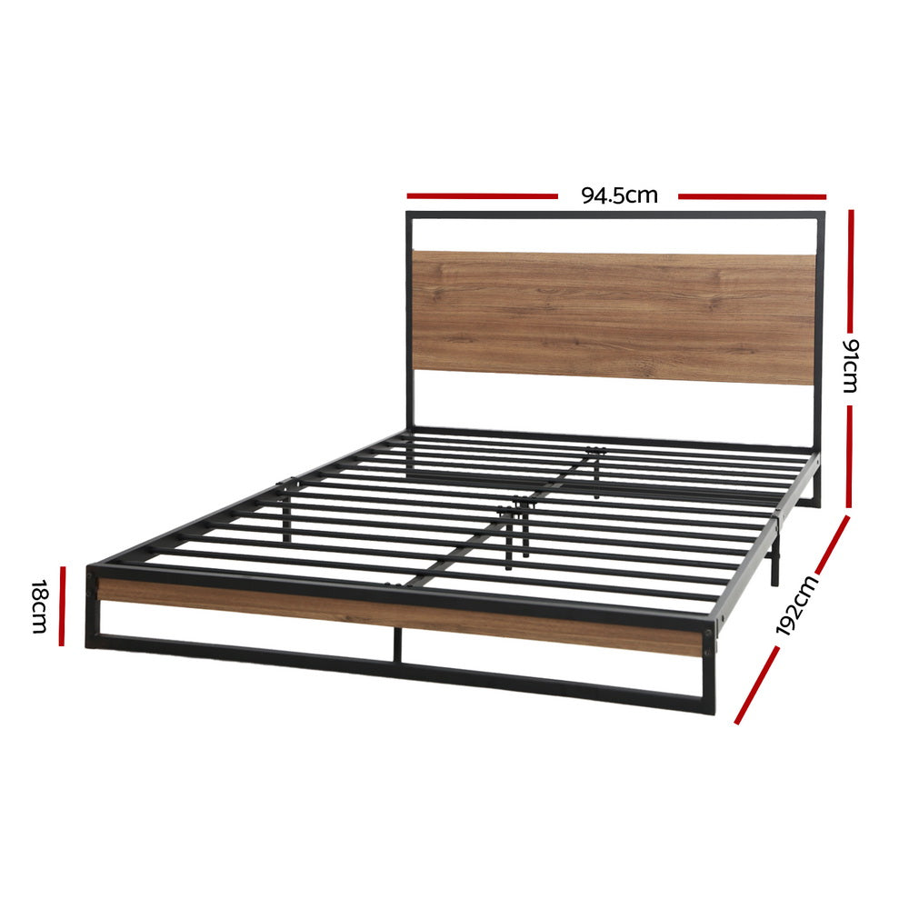 Korra Bed Frame Single Size Metal Bed Frame DANE
