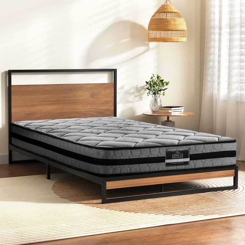 Korra  Metal Bed Frame King Single Size Beds Platform with Mattress