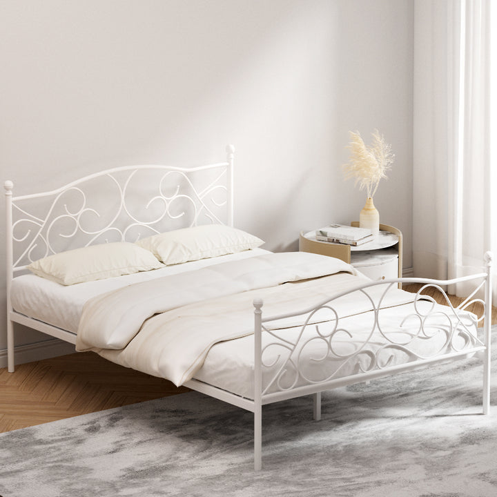 Korra Bed Frame Double Size Metal Frame GROA