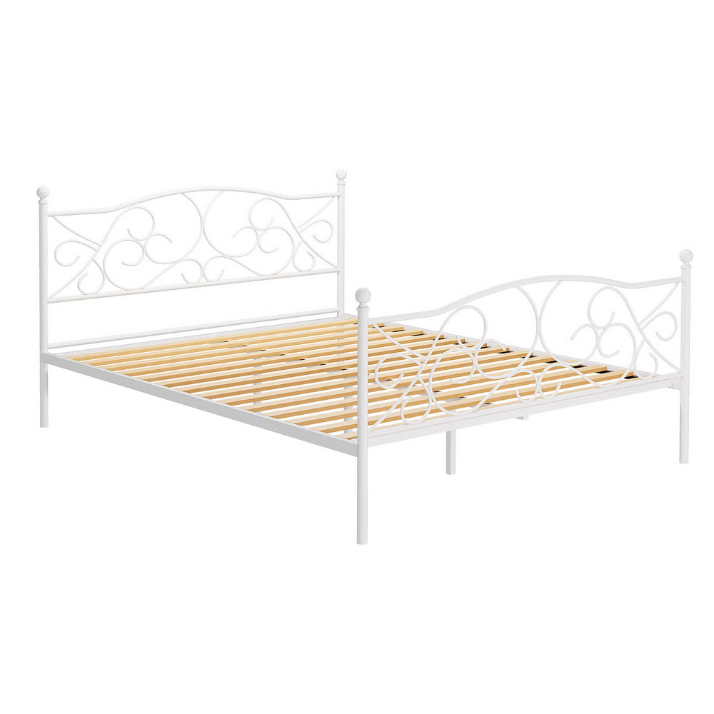 Korra Bed Frame Queen Size Metal Frame GROA
