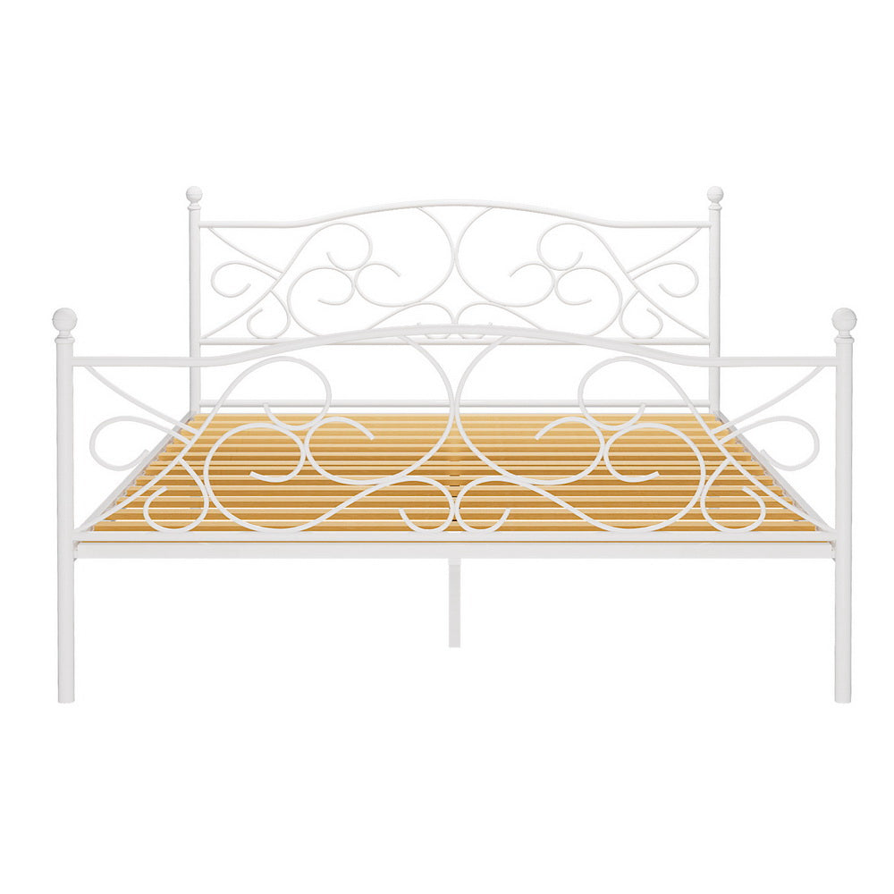 Korra Bed Frame Queen Size Metal Frame GROA