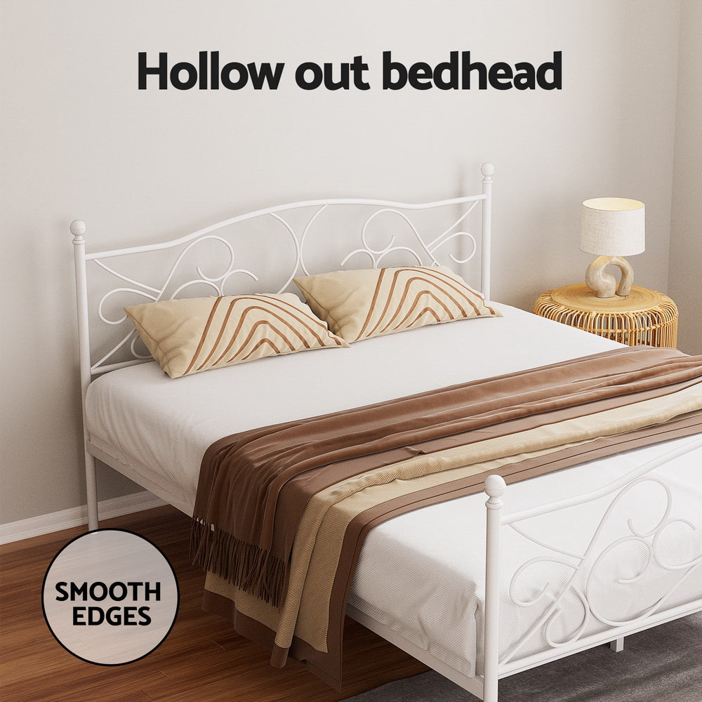 Korra Bed Frame Queen Size Metal Frame GROA