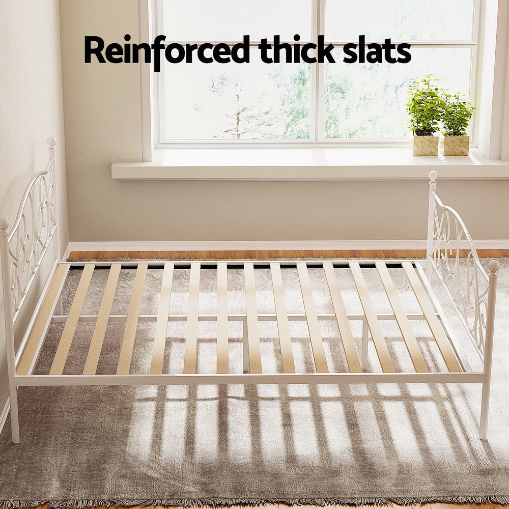 Korra Bed Frame Queen Size Metal Frame GROA