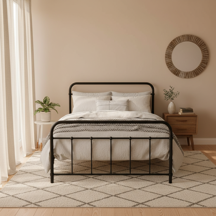 Urban Iron King Single Bed Frame - Black