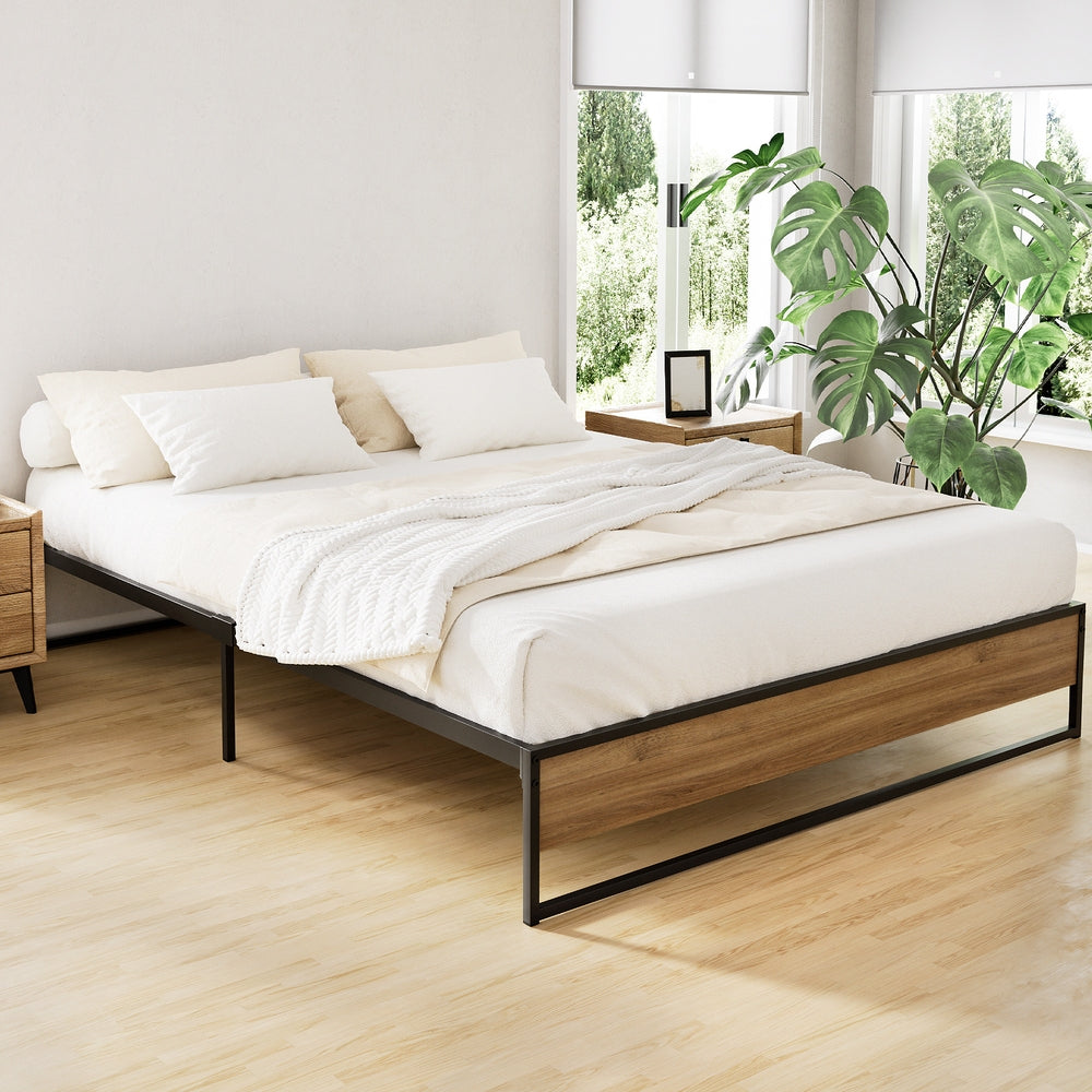 Korra Bed Frame Metal Frame Bed Base OSLO - Queen