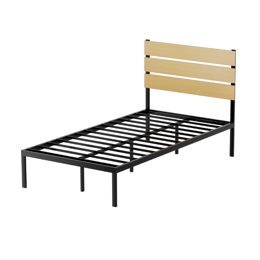 Korra Bed Frame King Single Size Metal Base Mattress Platform Foundation PAULA