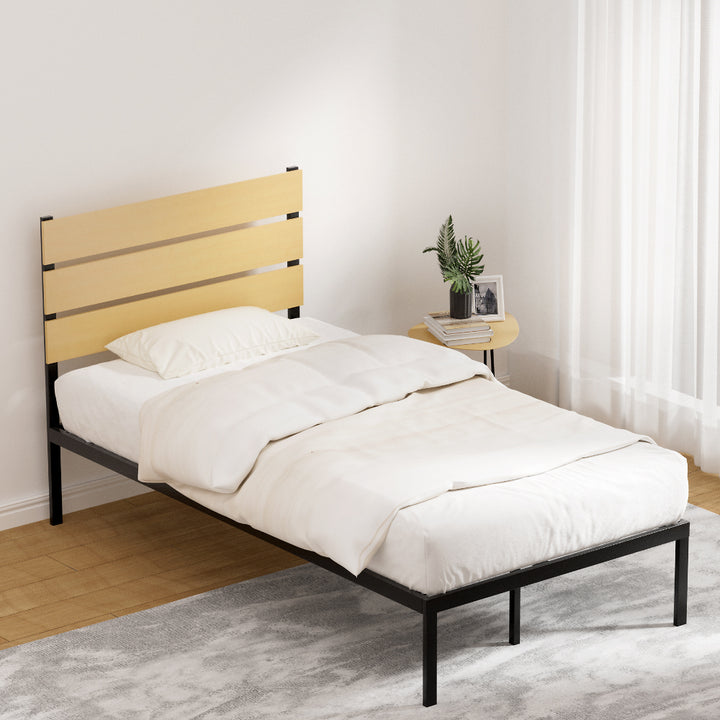 Korra Bed Frame King Single Size Metal Base Mattress Platform Foundation PAULA