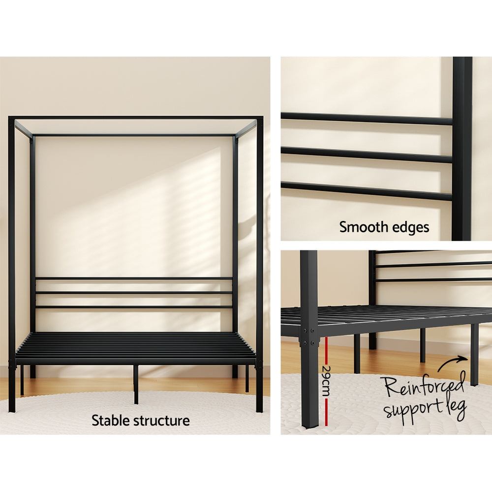 Korra Bed Frame Double Size Metal Frame POCHY