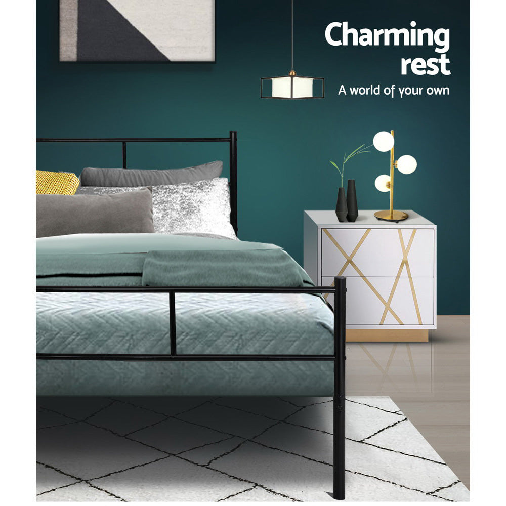 Korra Bed Frame Double Metal Bed Frames SOL