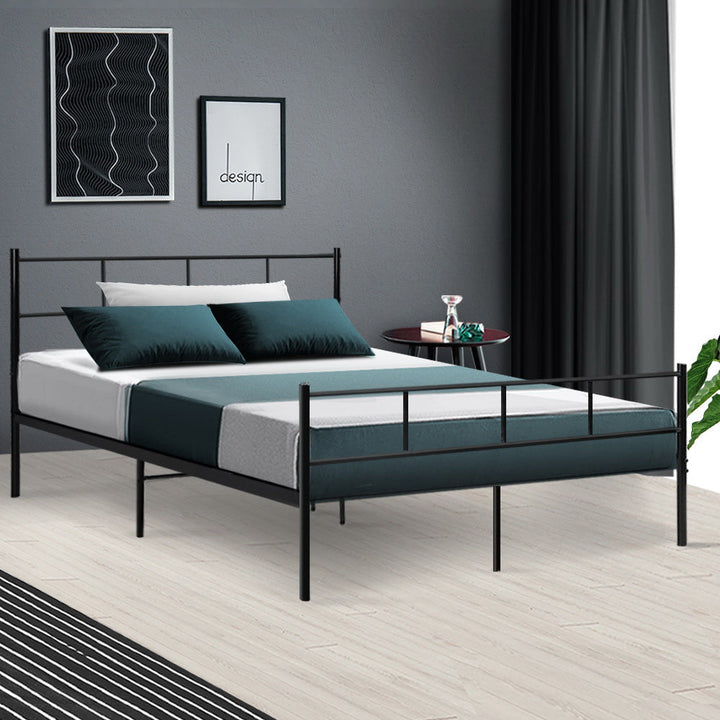 Korra Bed Frame Double Metal Bed Frames SOL