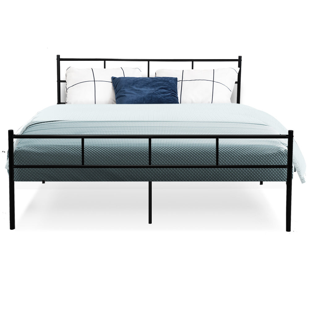 Korra Bed Frame Queen Metal Bed Frames SOL