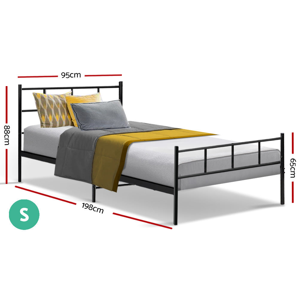 Korra Bed Frame Single Metal Bed Frame SOL