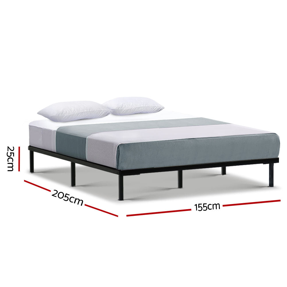 Korra Bed Frame Queen Size Metal Frame TED