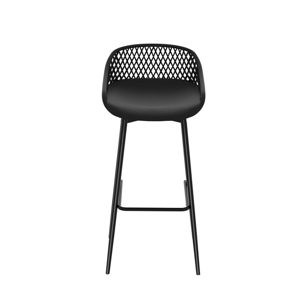 Terrace Sol Outdoor Bar Stools x 2 - Black