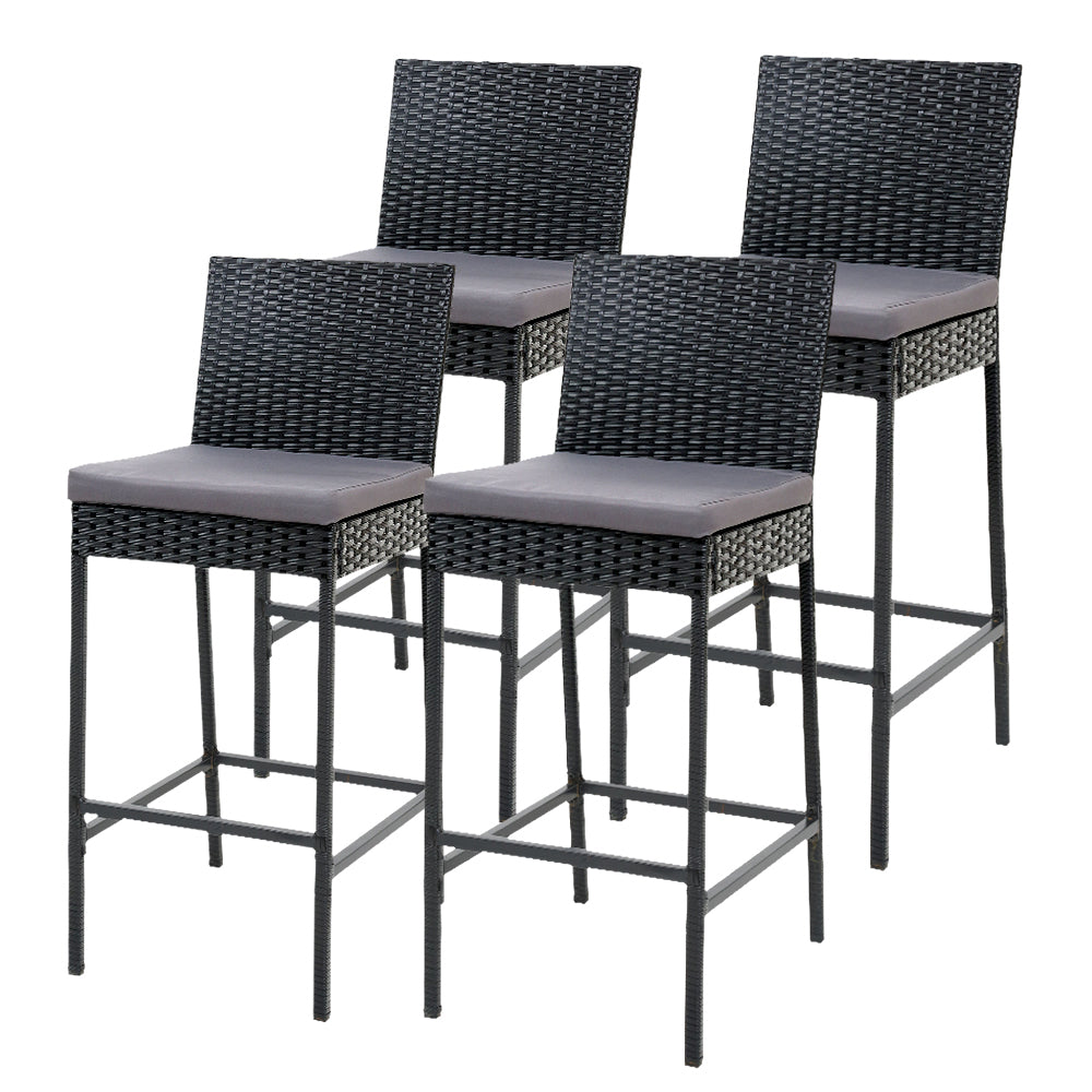 Oasis Ridge Bar Stool x 4 - Rattan