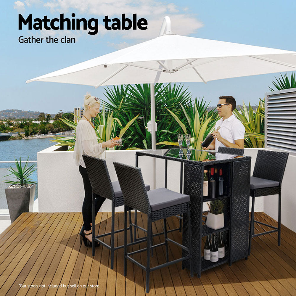 Easton Outdoor Bar Table - Wicker