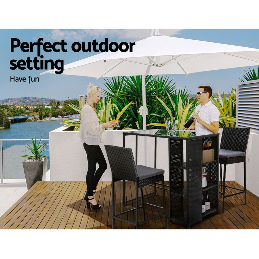 Riviera Outdoor Bar Set (3 Piece)