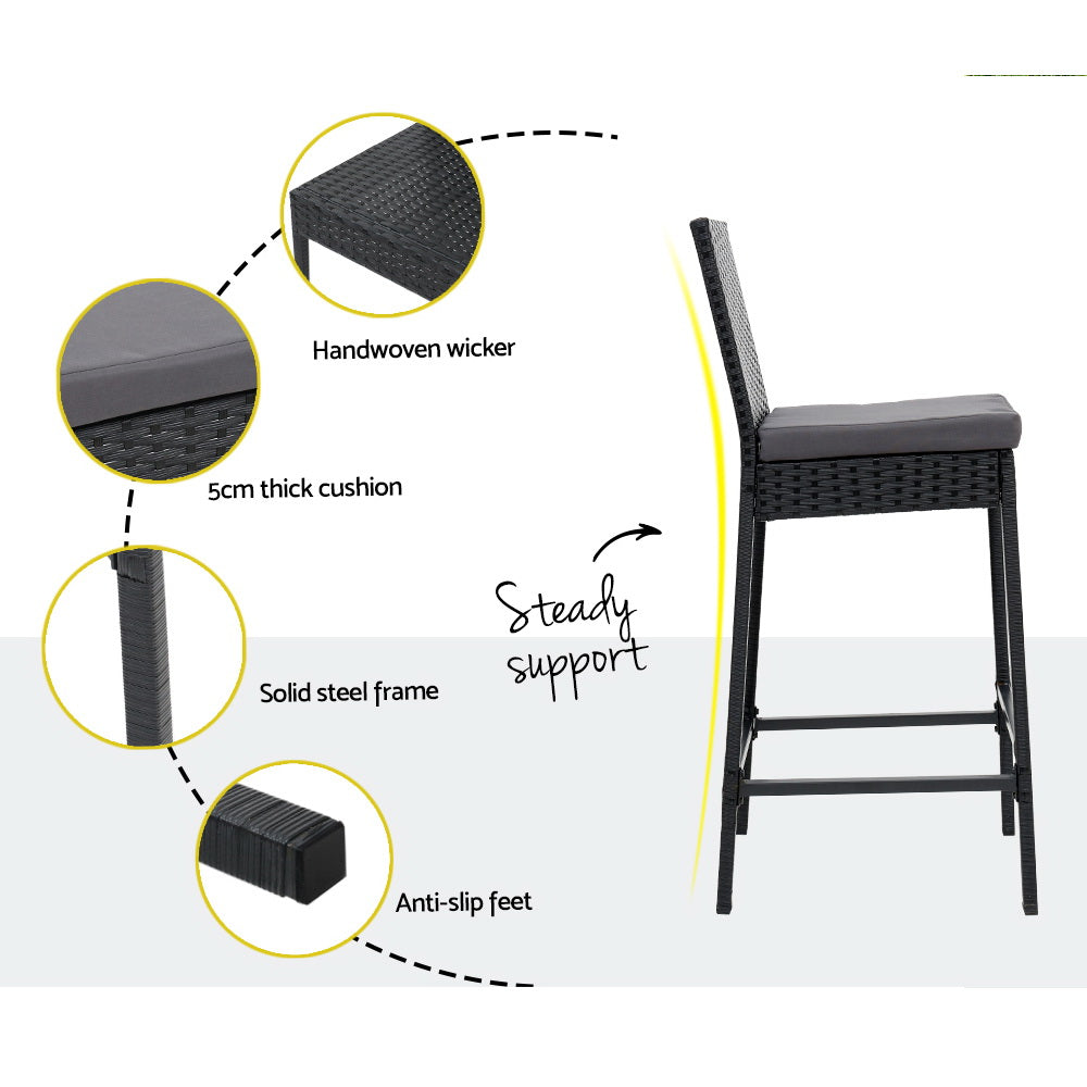 Riviera Outdoor Bar Set (3 Piece)