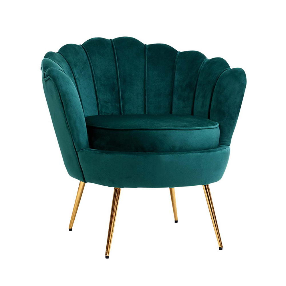Korra Armchair Velvet Green Callista