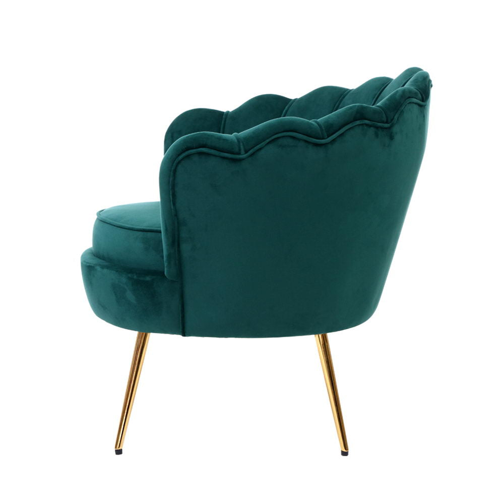 Korra Armchair Velvet Green Callista