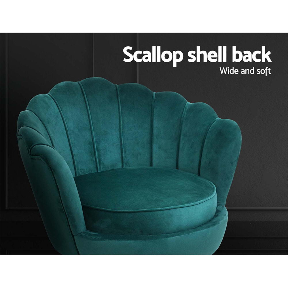 Korra Armchair Velvet Green Callista