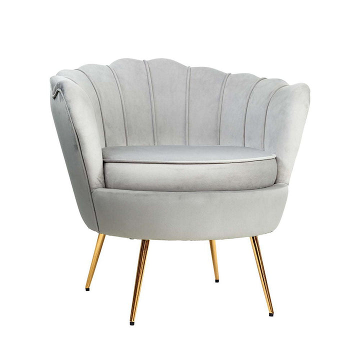 Korra Armchair Velvet Grey Callista