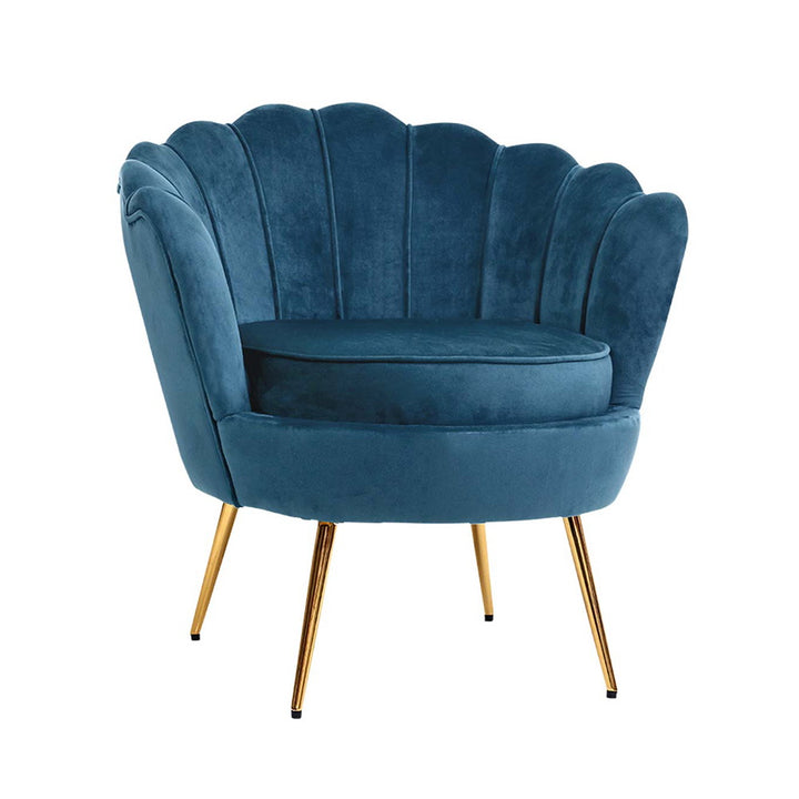 Korra Armchair Velvet Blue Callista