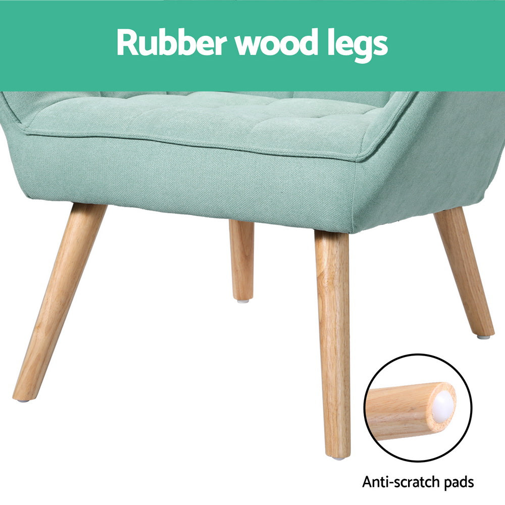 Zara Coastal Armchair - Linen Fabric