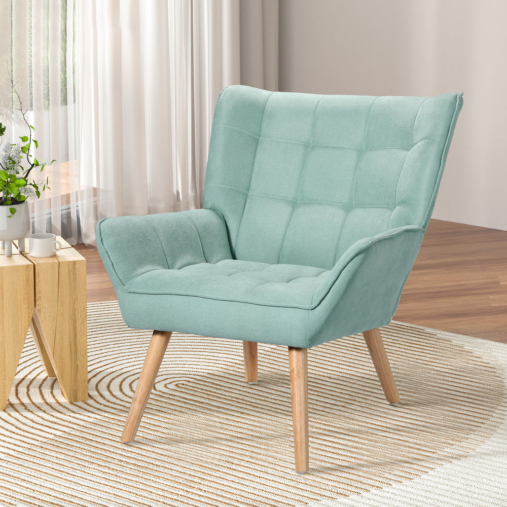 Zara Coastal Armchair - Linen Fabric