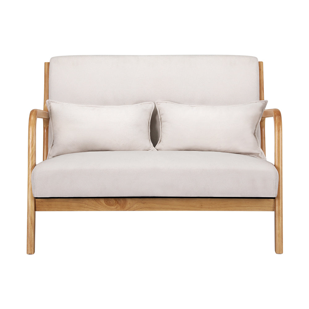 Korra Armchair Lounge - Beige Wood