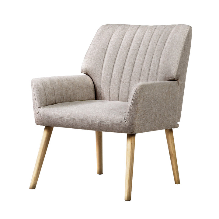 Korra Armchair Fabric Beige Sebastini