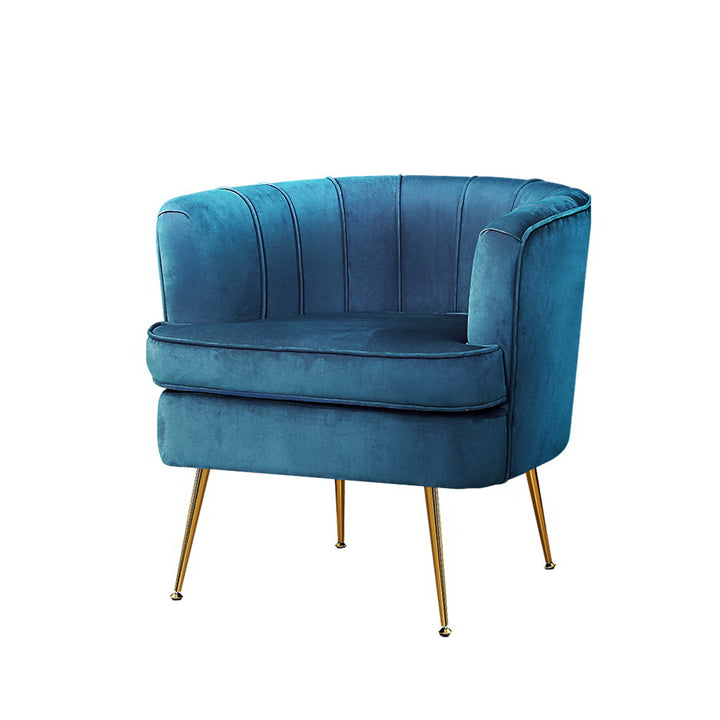 Korra Armchair Velvet Blue Norvia