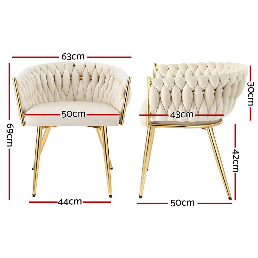 1 Set of 2 Korra Vivien Dining Chairs