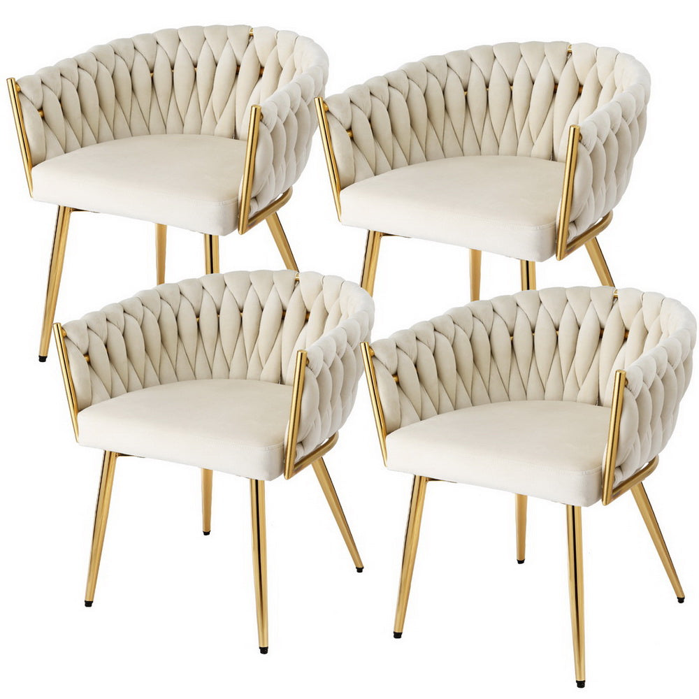 1 Set of 4 Korra Vivien Dining Chairs