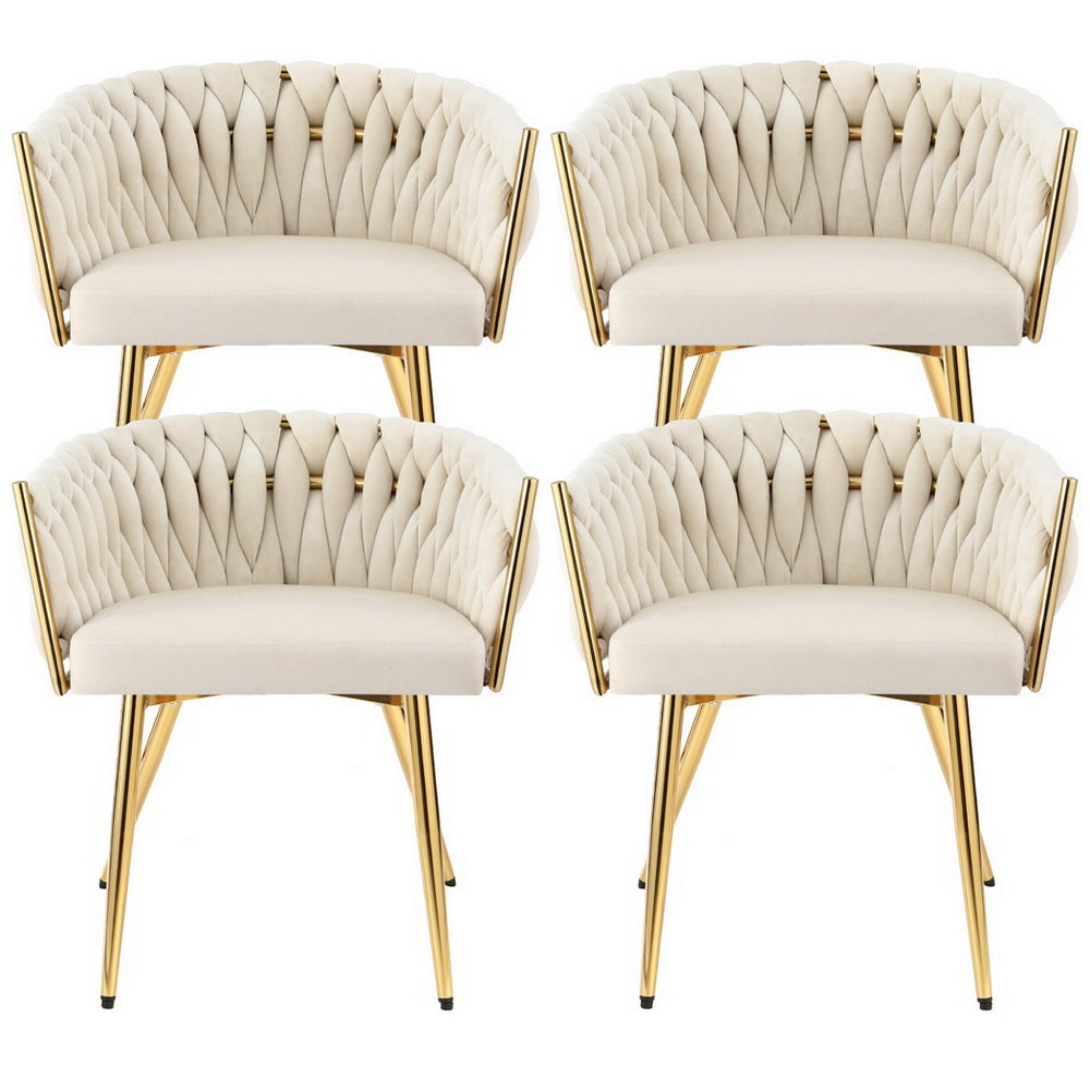 1 Set of 4 Korra Vivien Dining Chairs