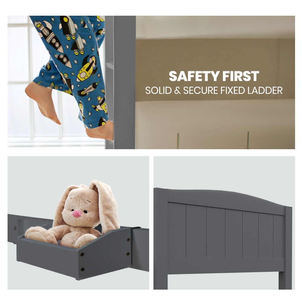 KINGSTON SLUMBER Single Bunk Bed Frame