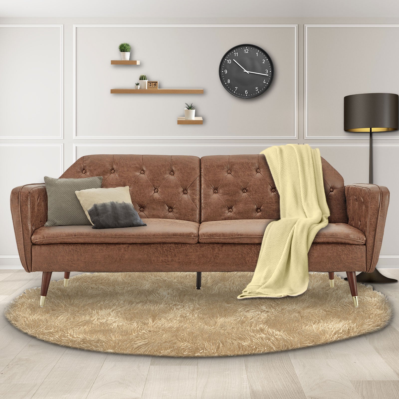 Zarina Faux Velvet - Sofa Bed