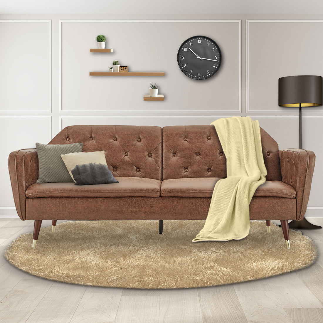 Zarina Faux Velvet - Sofa Bed