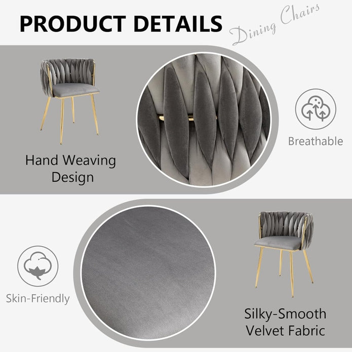 SERENITà Grey Dining Chairs, Set of 2