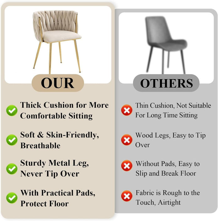 SERENITà Ivory Dining Chairs set of 2.